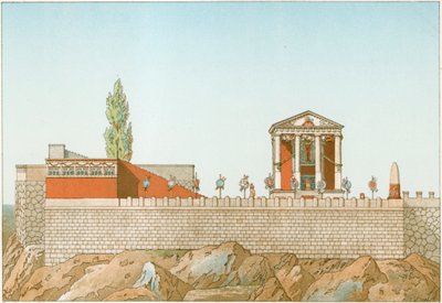 Tempio di Cora, come restaurato da Labrouste da Philippe Benoist