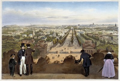 Veduta di Parigi dall