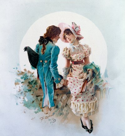 Scena galante al chiaro di luna da Philippe Jacques Linder