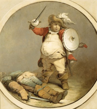 Falstaff con il corpo di Hotspur, c.1786 da Philippe Jacques de Loutherbourg