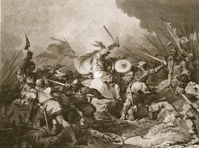 La battaglia di Hastings da Philippe Jacques de Loutherbourg