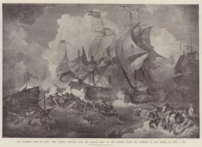 Il glorioso primo di giugno, la vittoria ottenuta sulla flotta francese dai britannici, sotto il comando del conte Howe, il 1 giugno 1794 da Philippe Jacques de Loutherbourg