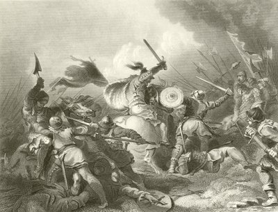 La battaglia di Hastings da Philippe Jacques de Loutherbourg