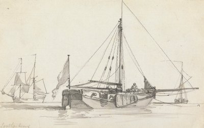 Tre Navi da Philippe Jacques de Loutherbourg
