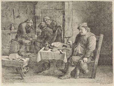 Interno contadino da Philippe Lambert Joseph Spruyt