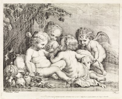 Cristo, Giovanni Battista e due putti da Philippe Lambert Joseph Spruyt