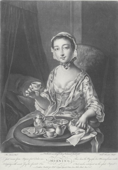 Mattina, inciso da Richard Houston, 1758 da Philippe Mercier