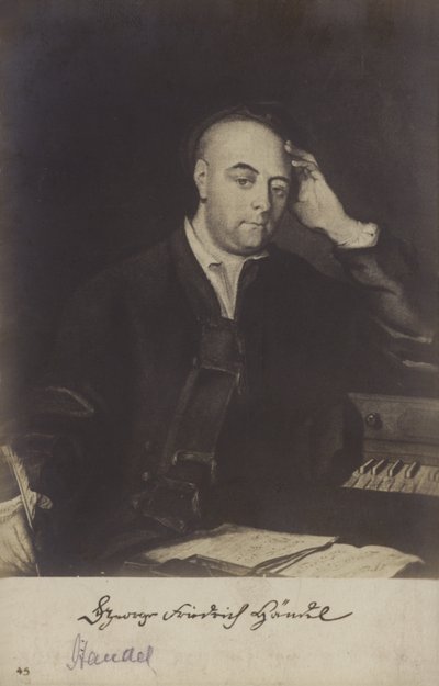 Ritratto di George Friedrich Handel da Philippe Mercier