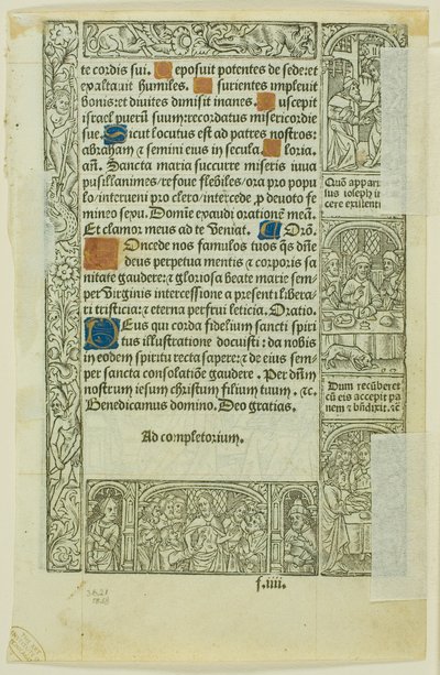 Morte della Vergine, dal Libro delle Ore da Philippe Pigouchet