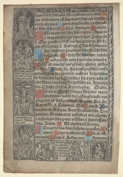 Pagina dal "Libro delle Ore" da Philippe Pigouchet