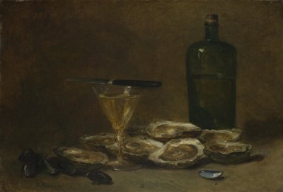 Natura morta con ostriche, 1875-1877 da Philippe Rousseau