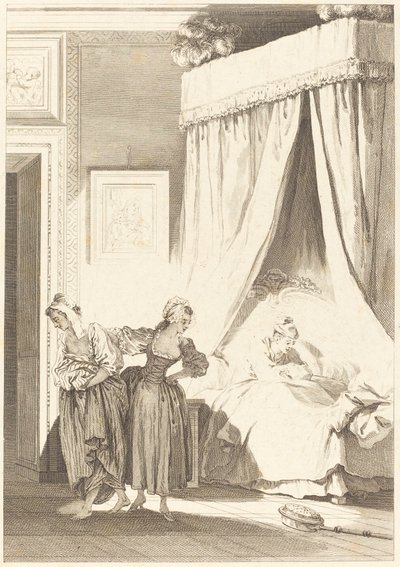 La scommessa delle tre comari: La serva da Philippe Triere and Antoine Jean Duclos after Jean Honoré Fragonard