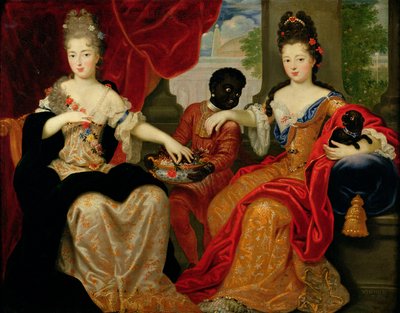 Ritratto di Francoise-Marie de Bourbon (1677-1749) e Louise-Francoise de Bourbon (1673-1743) da Philippe Vignon