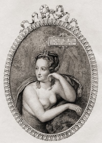 Amante francese del re Enrico II di Francia: Diana di Poitiers (1499-1566) da Philippe after Mercier