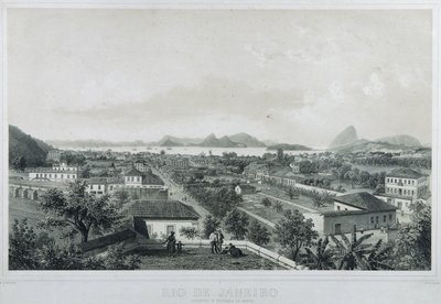 Nove vedute panoramiche di Rio de Janeiro: Catette e entrada da Barra da Philippe and Ciceri Eugene Benoist