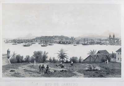 Nove vedute panoramiche di Rio de Janeiro: Da Ilha das Cobras da Philippe and Ciceri Eugene Benoist