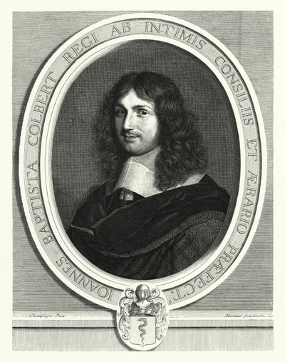 Jean-Baptiste Colbert, statista francese da Philippe de (after) Champaigne