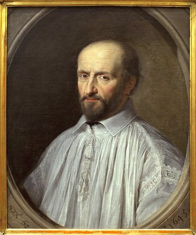 Jean Duvergier de Hauranne, Abate di Saint Cyran (1581-1643) da Philippe de Champaigne