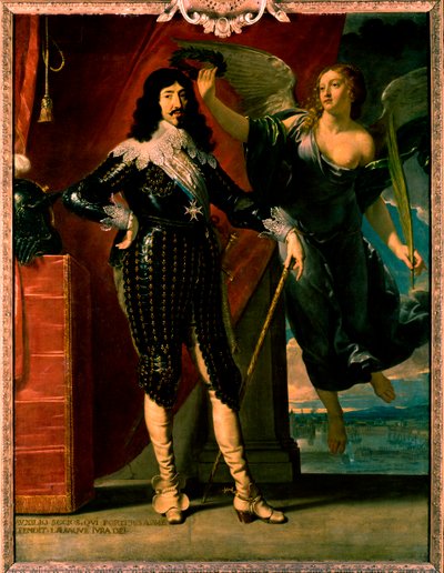Luigi XIII - ritratto della sua incoronazione di Victory da Philippe de Champaigne