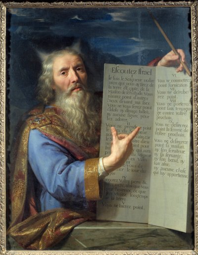 Mosè e le tavole della legge da Philippe de Champaigne