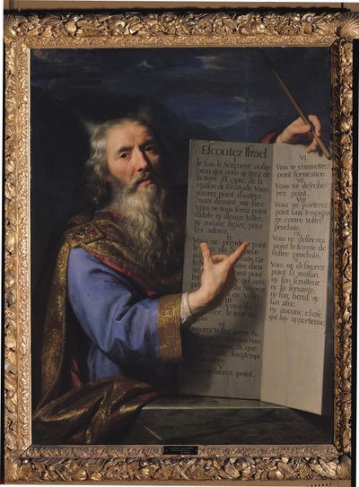 Mosè con le Tavole della Legge da Philippe de Champaigne