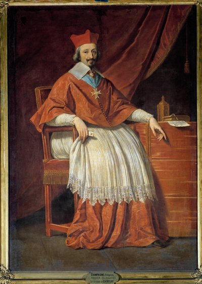 Ritratto a figura intera del Cardinale Richelieu da Philippe de Champaigne