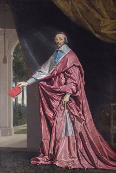 Ritratto di Armand Jean du Plessis, cardinale Richelieu da Philippe de Champaigne