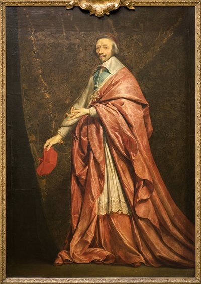 Ritratto di Armand Jean du Plessis Cardinale di Richelieu da Philippe de Champaigne