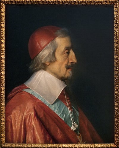 Ritratto del Cardinale Richelieu (Armand Jean Duplessis de Richelieu) da Philippe de Champaigne