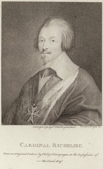 Ritratto del Cardinale Richelieu da Philippe de Champaigne