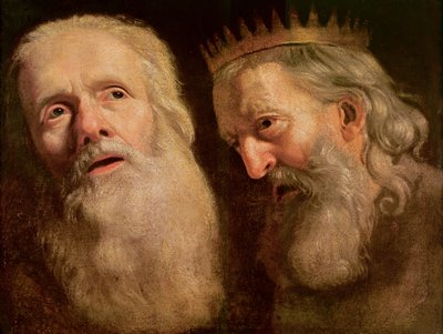 Studio delle teste di due vecchi uomini da Philippe de Champaigne
