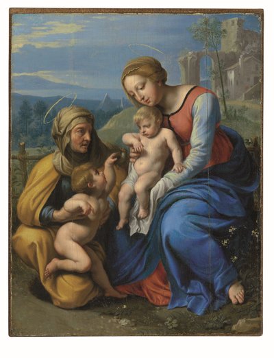 La Sacra Famiglia con un passero da Philippe de Champaigne