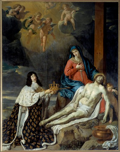 Il voto di Luigi XIII alla Vergine (con il Cristo morto) da Philippe de Champaigne