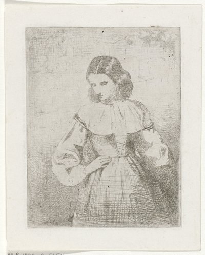 Ritratto di una giovane donna da Philippus Anthonius Alexander Kanne