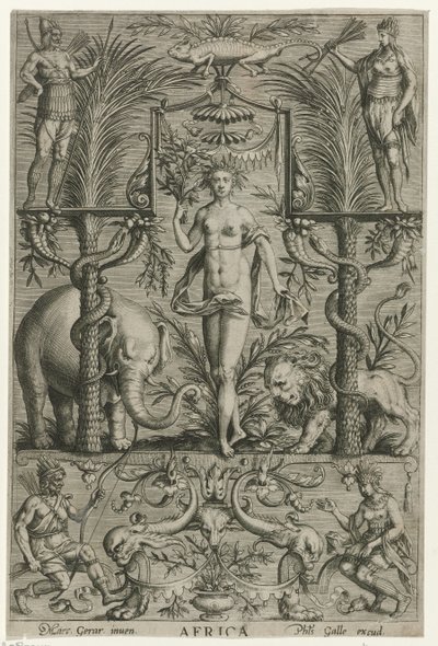 Africa da Philips Galle (attributed to workshop of)