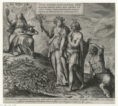 Allegoria della penitenza e del pentimento da Philips Galle (attributed to workshop of)