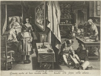 Medicina contro la sifilide da Philips Galle (attributed to workshop of)
