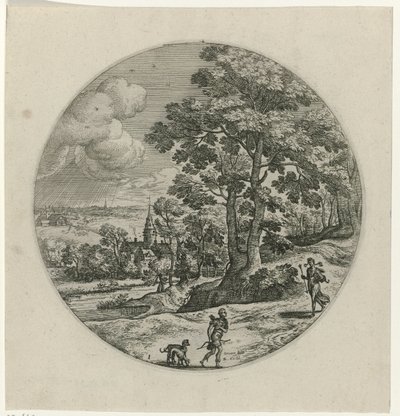 Procri dona a Cefalo una freccia magica (Cefalo e Procri) da Philips Galle (attributed to workshop of)