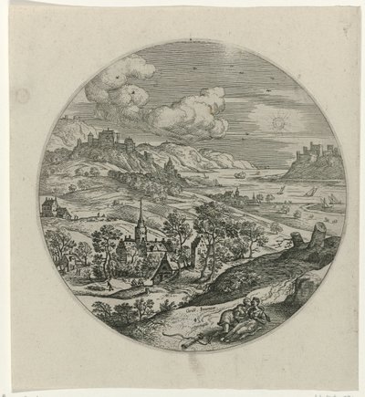 Procri muore tra le braccia di Cefalo (Cefalo e Procri) da Philips Galle (attributed to workshop of)