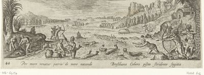 Pesca degli indigeni americani da Philips Galle (attributed to workshop of)