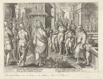 Paolo predica la dottrina di Cristo a Roma da Philips Galle (possibly)