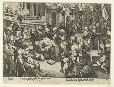 San Paolo risveglia Eutico da Philips Galle (workshop of)