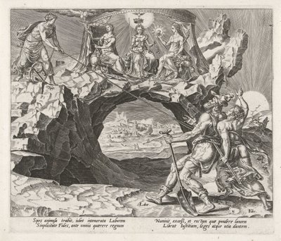 Fede e speranza portano il lavoratore alla devozione da Philips Galle