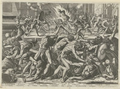 Combattimento di gladiatori da Philips Galle