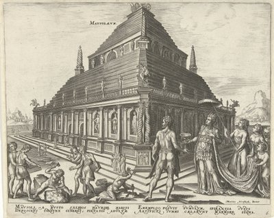Mausoleo di Alicarnasso da Philips Galle