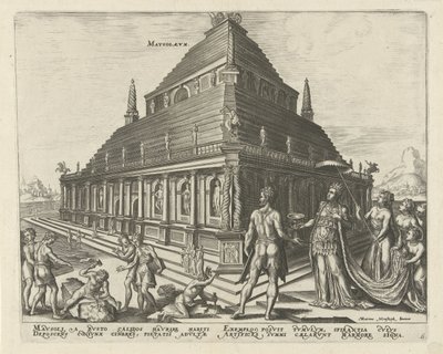 Mausoleo di Alicarnasso (Mavsolevm) (Le otto meraviglie del mondo) da Philips Galle