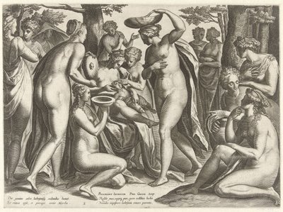 Educazione di Adone (Het verhaal van Adonis) da Philips Galle