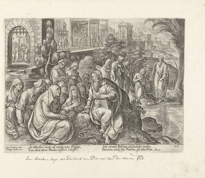 Paolo converte le donne di Filippi (Atti degli Apostoli) da Philips Galle