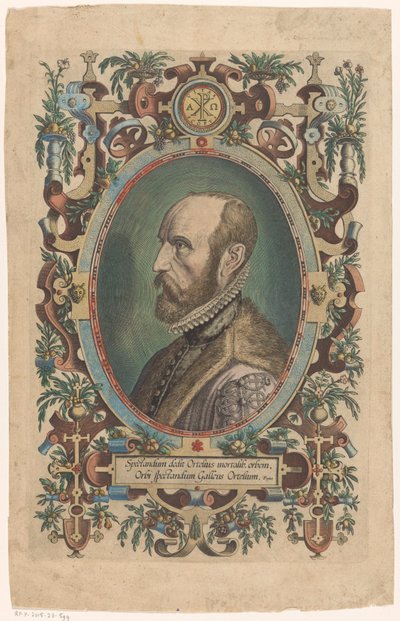 Ritratto di Abraham Ortelius da Philips Galle