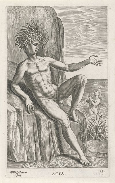 Dio del fiume Acis da Philips Galle